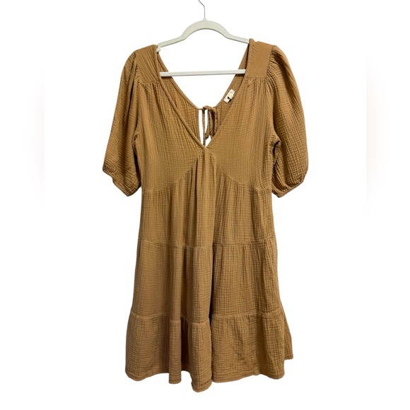 Aerie Backless Tan Dress - Picture 1 of 4